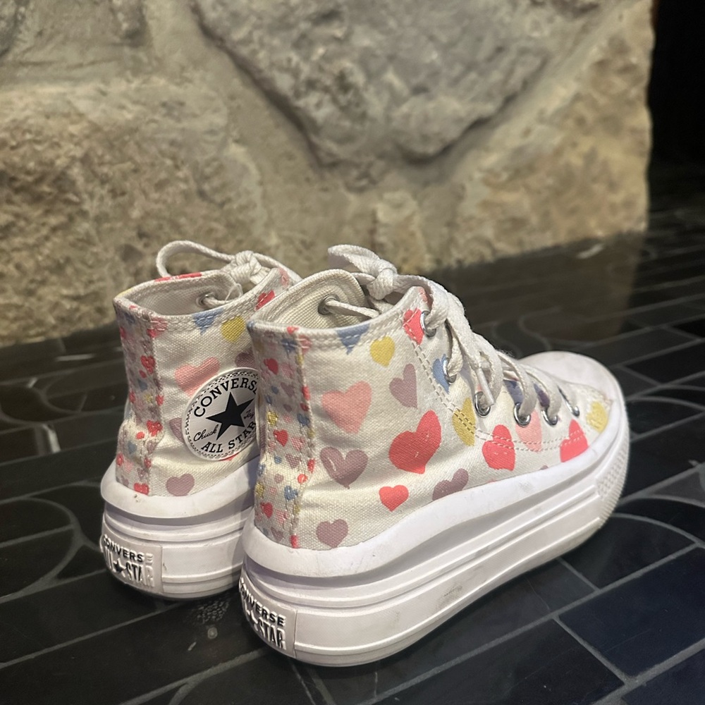 High top Platform Converse Girls sz 12